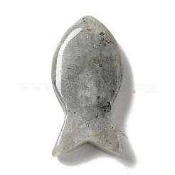 天然石ラブラドライトペンダント  魚のチャーム  39x20x7~7.5mm  穴：2.3mm&nbsp;G-G932-B21
