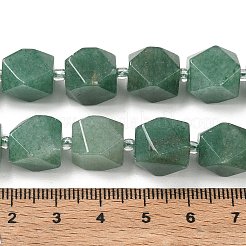 天然石グリーンアベンチュリンビーズ連売り  ナゲット  多面カット  シードビーズで  11.5~12.5x9~13x9~12mm  穴：1mm  約28個/連  14.96''（38センチメートル）&nbsp;GG-CBAF8A8-A10-01