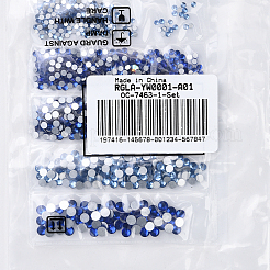 ガラスラインストーンフラットバックカボション  バックメッキ  半円  エメラルド  1.5~4x1~1.5mm&nbsp;RGLA-YW0001-A04