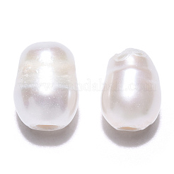 天然な培養された淡水パールビーズ  ライス  貝殻色  8.5~11x7~8mm  穴：2.2mm&nbsp;PEAR-N020-07E
