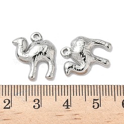 304ステンレスペンダント  キャメルチャーム  変色防止  ステンレス鋼色  17x16x3mm  穴：1.4mm&nbsp;STAS-H483-28P