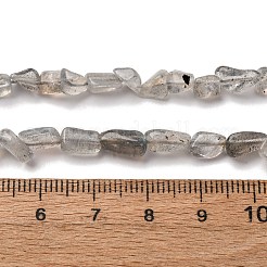 天然石ラブラドライトビーズ連売り  ナゲット  5~9x4~6x3~4.5mm  穴：0.7mm  約75~89個/連  15.35''（39cm）〜15.94''（40.5cm）&nbsp;G-I389-A35-01B