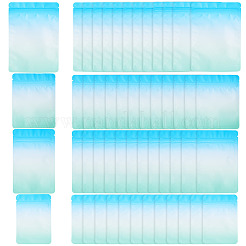 ペット用ジッパーバッグ 100種類 4個  長方形  グラデーションカラー  空色  99~150x70~105x0.1mm  25個/スタイル&nbsp;OPP-TA0001-19D
