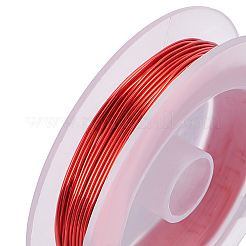 ジュエリー製作用丸銅線  クリムゾン  20ゲージ  0.8mm  約10m /ロール&nbsp;CWIR-BC0009-0.8mm-17
