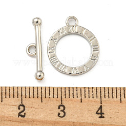 真鍮製マンテル  カドミウムフリー＆ニッケルフリー＆鉛フリー  リング  プラチナ  リング：16x13.5x1.5mm  穴：1.8mm  バー：17.5x4.5x2.5mm  穴：1.8mm&nbsp;KK-A223-20P
