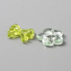 ビンテージ バロック アクリル ビーズ セット  混合形状  ライムグリーン  7.5~33x7.5~43x6~12mm  穴：1.5mm&nbsp;MACR-WH0007-77D