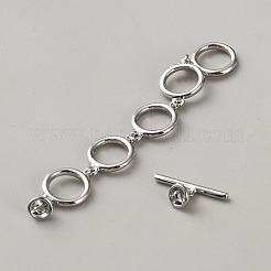 真鍮製マンテル  プラチナ  63x9x2.5mm  穴：3mm&nbsp;KK-WH0110-07P