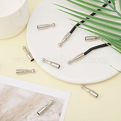合金製ペンダントパーツ  ロープエンドメタルペンダント用  銀  25x6.5mm  12pc&nbsp;FIND-CA0009-92A
