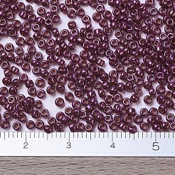 MIYUKIラウンドロカイユビーズ  日本製シードビーズ  （rr313)クランベリーゴールド光沢  11/0  2x1.3mm  穴：0.8mm  約1100PCS /ボトル  10 G /ボトル&nbsp;SEED-JP0008-RR0313