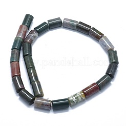 天然石インディアン瑪瑙ビーズ連売り  コラム  15~16.8x8mm  穴：1.2mm  約25個/連  15.5~15.9インチ（39.5~40.5cm）&nbsp;G-F631-F09