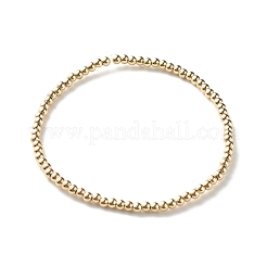 女の子の女性のための丸いccbプラスチックビーズストレッチブレスレットセット  ミックスカラー  ビーズ：3mm  内径：2-1/4インチ（5.6cm）&nbsp;BJEW-JB07002