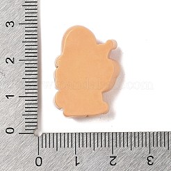 クリスマス ベア テーマ 不透明樹脂 デコデン カボション  キャンディー棒  25.5x19x8mm&nbsp;RESI-S397-02F