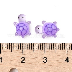 蓄光樹脂カボション  暗闇で光る  カメ  ミディアムシーグリーン  11x7.5x4mm&nbsp;LS-RESI-U003-03B