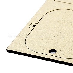 Diyの手作りの木製フォトフレーム  DIYフレーム作り用  魚  バリーウッド  21.5x15x0.3cm  穴：7mm&nbsp;LS-DIY-A014-06