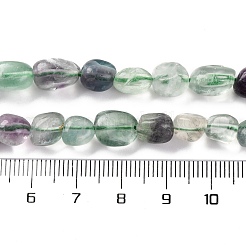 天然石蛍石ビーズ連売り  ナゲット  タンブルストーン  7~12x6~8x5~7mm  穴：1mm  約43~44個/連  15.47~15.63''（39.3~39.7センチメートル）&nbsp;G-G146-A16-01