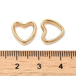 CCBプラスチックビーズフレーム  ゴールドカラー  11x12x3.5mm  穴：1.8mm&nbsp;CCB-H001-01F-G