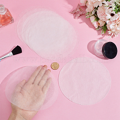 不織布ネイル集塵フィルターペーパー100枚  フラットラウンド  ホワイト  165x0.1mm&nbsp;AJEW-GF0015-09B