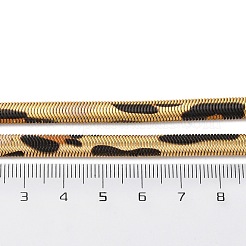 真鍮フラットスネークチェーンネックレス  スネークスキン模様を持ちます  カドミウムフリー＆鉛フリー  長持ちメッキ  ラックめっき  18KGP本金メッキ  15.75インチ（40cm）&nbsp;NJEW-Z059-01G-02