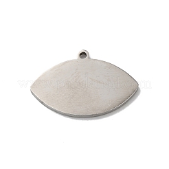 変色しないボヘミアンスタイルの304ステンレススチールペンダント  目  ステンレス鋼色  14x21x1mm  穴：1.2mm&nbsp;LS-STAS-M314-03F-P