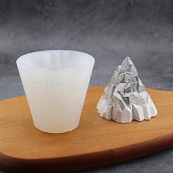 氷山食品グレードのシリコーン型  フォンダン型  DIYケーキデコレーション用  チョコレート  キャンディ  UVレジン＆エポキシ樹脂ジュエリー作り  プラスチックピペット付き  ネイルアートスパンコール  ミックスカラー  50~85x72mm  内径：72mm&nbsp;DIY-OC0003-21