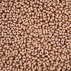 不透明なアクリルビーズ  ピーナッツ  バリーウッド  6.5x4x3mm  穴：1.5mm  約199個/10g&nbsp;X1-MACR-T048-02Z