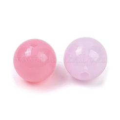 プラスチックビーズ  模造ゼリービーズ  ラウンド  ミックスカラー  12mm  穴：2mm  588個/ 500g&nbsp;KY-B005-15