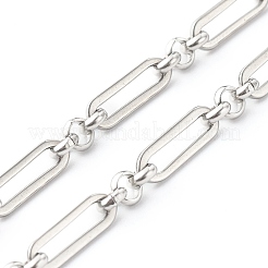 変色しにくい304ステンレススチール製フィガロチェーンネックレス  ステンレス鋼色  20.67インチ（525mm）&nbsp;NJEW-JN03567-01