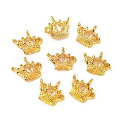 合金のチベット風チャーム  クラウン  カドミウムフリー＆鉛フリー  ゴールドカラー  22x19.5x4mm  穴：1mm&nbsp;LS-K083P011