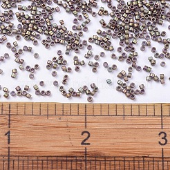MIYUKIデリカビーズ  シリンダー  日本製シードビーズ  11/0  (db0380) マットメタリックカーキアイリス  1.3x1.6mm  穴：0.8mm  約20000個/袋  100 G /袋&nbsp;SEED-J020-DB0380
