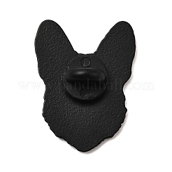 犬用エナメルピン  バックパック用合金ラペルピンバック  ダークチソウ  30x23mm&nbsp;JEWB-Z044-01EB-06