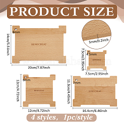 木工用継ぎ工具  正方形  75~140x75~200x5mm  穴：4.5~8mm  4個/セット&nbsp;AJEW-WH0554-74A