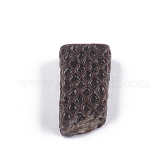 樹脂カボション  ビスケット  模造食品  ココナッツブラウン  21.5x12x7.5mm&nbsp;CRES-T010-35A
