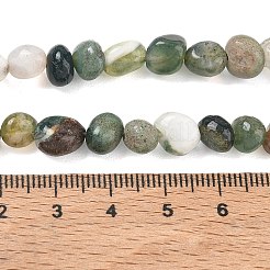天然石インディアン瑪瑙ビーズ連売り  ナゲット  タンブルストーン  6~8.5x6~7.5x5~8mm  穴：0.9mm  約27~35個/連  7.48~8.26''（19~21センチメートル）&nbsp;GG-CBA9392-12