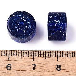 不透明なアクリルスペーサービーズ  コラム  ダークブルー  8x12mm  穴：2.5mm&nbsp;OACR-ZX006-15H