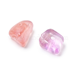 透明なアクリルビーズ  ナゲット  8~13x6~12x4~7mm  穴：1.2~1.5mm  約497個/100g&nbsp;TACR-P013-A06-B