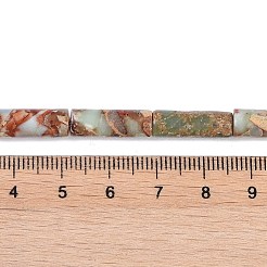 合成アクアテラジャスパービーズ連売り  印象ジャスパー  コラム  17x6mm  穴：1.4mm  約24個/連  16.14''（41センチメートル）&nbsp;G-P529-A01-01