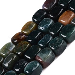 天然石インディアン瑪瑙ビーズ連売り  直方体の  7.5~13x6.5~12.5x6~11.5mm  穴：1.2mm  約33個/連  13.98~15.6''（35.5~39センチメートル）&nbsp;G-T138-108
