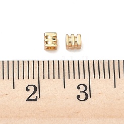 シェグレイスの真鍮ビーズ  カドミウムフリー＆ニッケルフリー＆鉛フリー  直方体の  18KGP本金メッキ  3x2.5x2.5mm  穴：1.8mm&nbsp;XGRQ19533-305G