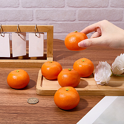 プラスチック製のオレンジ色のディスプレイ装飾  マイクロ風景装飾アクセサリー  ダークオレンジ  57~58x41mm&nbsp;DJEW-CN0001-47C
