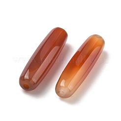 天然赤瑪瑙ビーズ  コラム  染め＆加熱  34~35x9~10mm  穴：1.8~2mm&nbsp;G-K385-11A