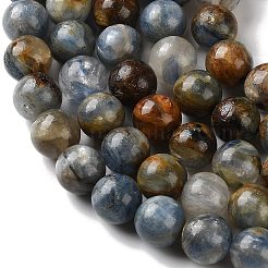 天然石カヤナイトビーズ連売り  スムーズなラウンド  8.5~8.8mm  穴：0.8mm  約46個/連  15.51''（39.4センチメートル）&nbsp;G-H361-A01-8mm