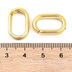 CCB プラスチック クイックリンク コネクター  オーバル  ゴールド  19x12x4mm  内径：14x8mm&nbsp;CCB-G019-01
