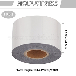 ホットスタンプ箔紙ロール  フラット  銀  42mm  約120m /ロール&nbsp;DIY-WH20066-007-02G