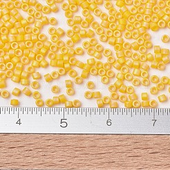 MIYUKIデリカビーズ  シリンダー  日本製シードビーズ  11/0  （db1592)マット不透明なカナリアab  1.3x1.6mm  穴：0.8mm  約2000PCS /ボトル  10 G /ボトル&nbsp;SEED-JP0008-DB1592