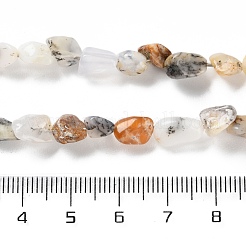 天然フラワーオパールビーズ連売り  ナゲット  タンブルストーン  4.5~11.5x3~7x3.5~6mm  穴：1~1.2mm  約48~68個/連  15.35~15.94''（39~40.5センチメートル）&nbsp;G-P497-01C-07