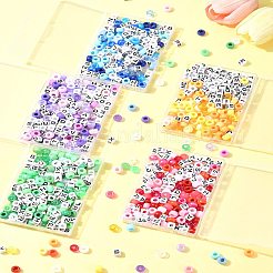 透明＆不透明アクリルビーズ  樽と立方体の文字  ディープスカイブルー  7~9x7~9x6~7mm  穴：3.5~3.8mm&nbsp;KY-FS0001-26E