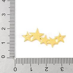 ステンレスペンダント201個  星のチャーム  ゴールドカラー  11x29x1mm  穴：1mm&nbsp;STAS-S174-19G