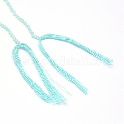 天然石アマゾナイトビーズ連売り  多面カット  ラウンド  2mm  穴：0.5mm  約170~180個/連  12.9インチ〜13.3インチ（330~340mm）&nbsp;G-G914-2mm-14