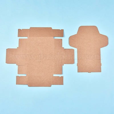 クラフト紙ギフトボックス  折りたたみボックス  長方形  バリーウッド  完成品：18x12.5x6.1cm 内側のサイズ：16x10x6cm 展開サイズ：40.7x46.4x0.03cmと32.5x27x0.03cm&nbsp;CON-K006-07F-01-1