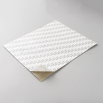 ラインストーンステッカー  長方形  トパーズ  240x200x1.7mm&nbsp;DIY-WH20048-003B-1